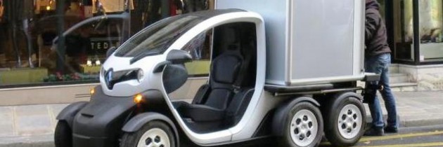 Renault Twizy ahora es tambien es un furgón de seis ruedas